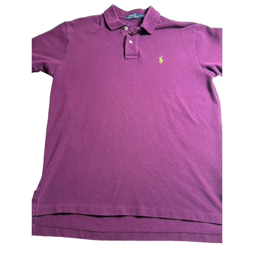 Ralph‎ Lauren Polo purple golf polo short sleeves golf shirt casual size Medium